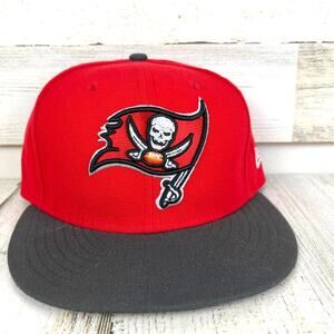 New Era 59Fifty Tampa Bay Buccaneers Fitted Hat 7 1/8 Red NFL Football Cap NEW